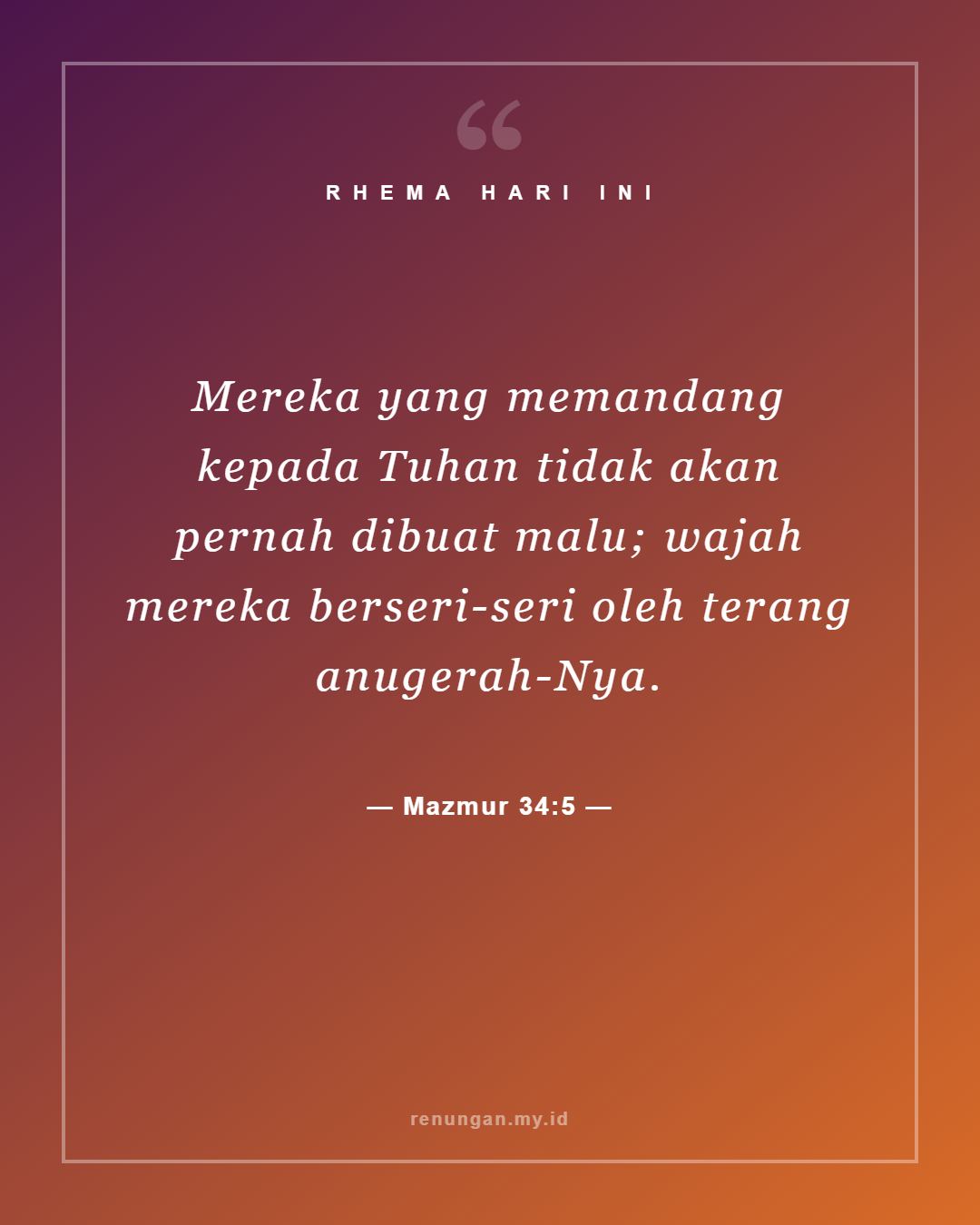 Mazmur 34:5