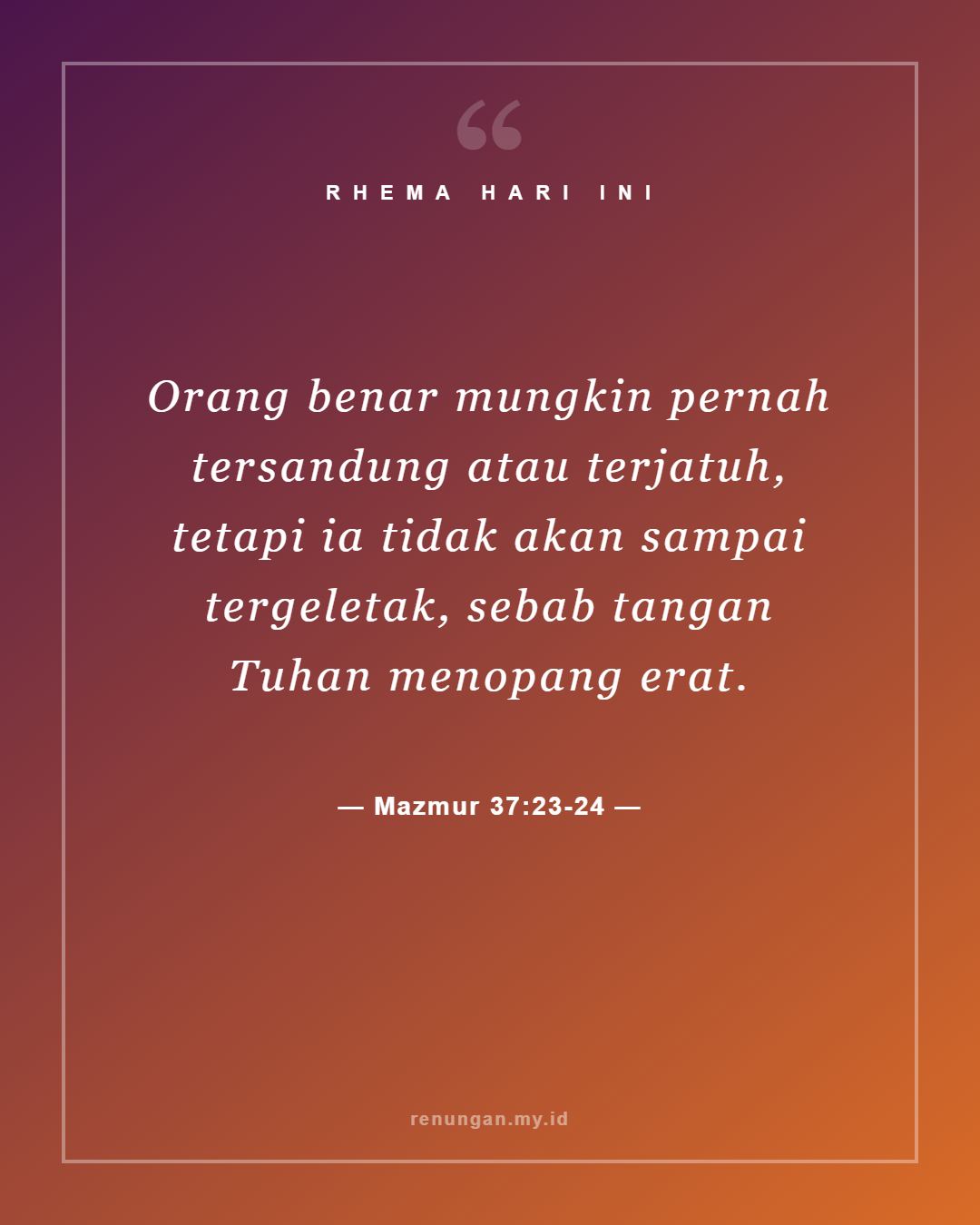 Mazmur 37:23-24