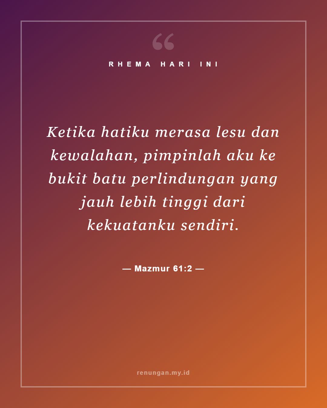 Mazmur 61:2