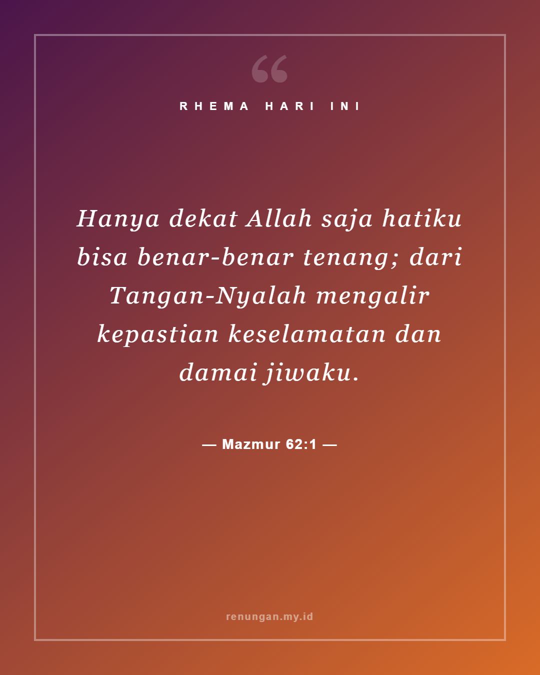 Mazmur 62:1