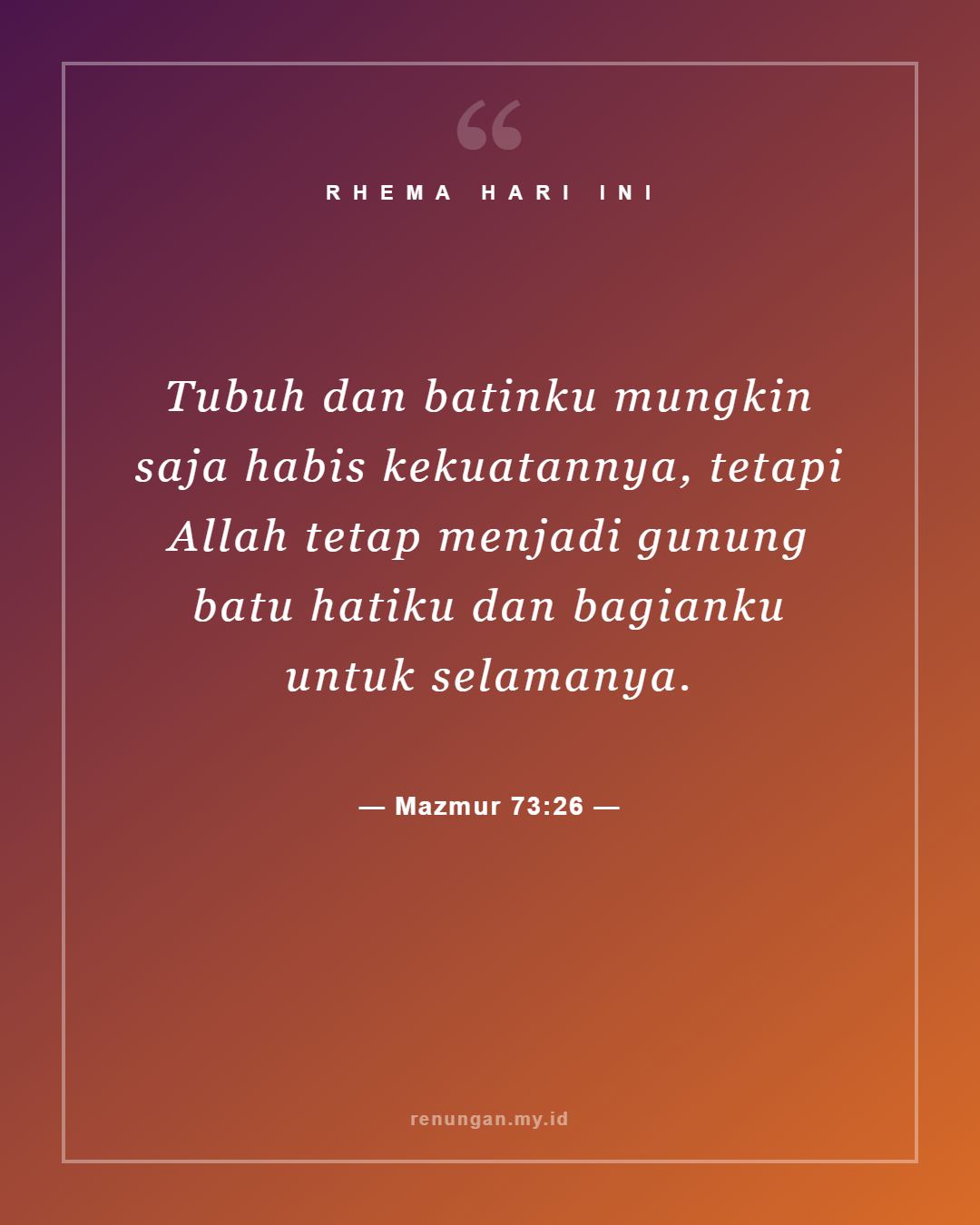 Mazmur 73:26