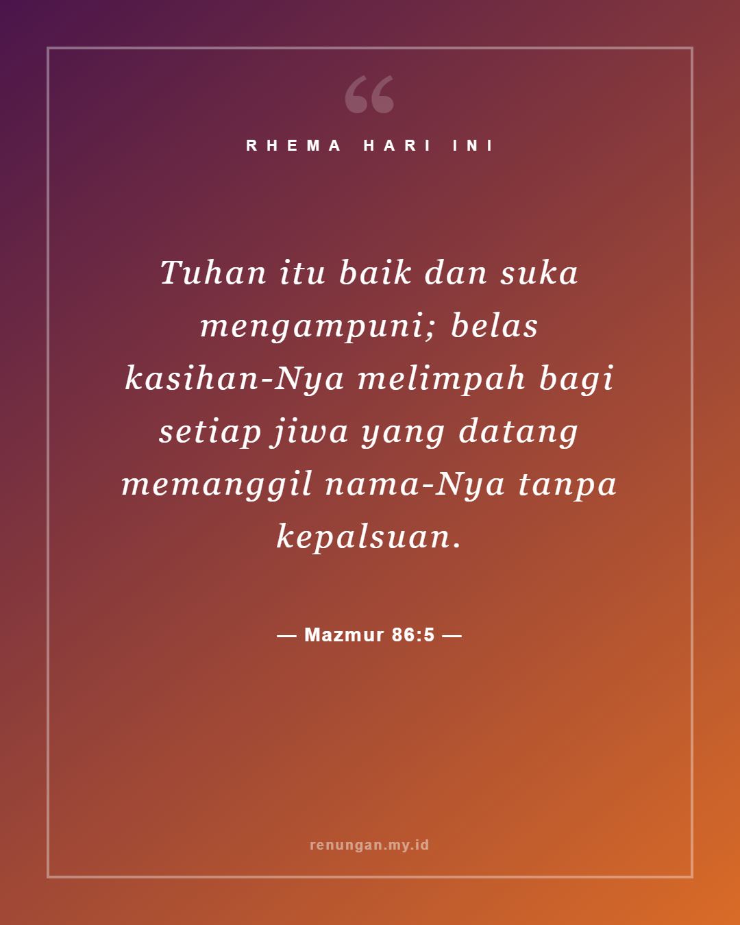 Mazmur 86:5