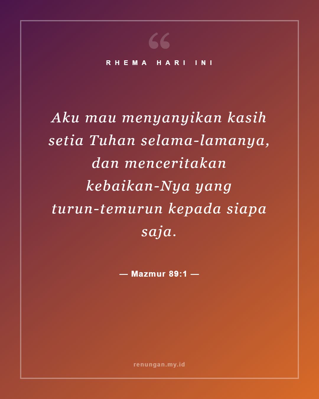 Mazmur 89:1