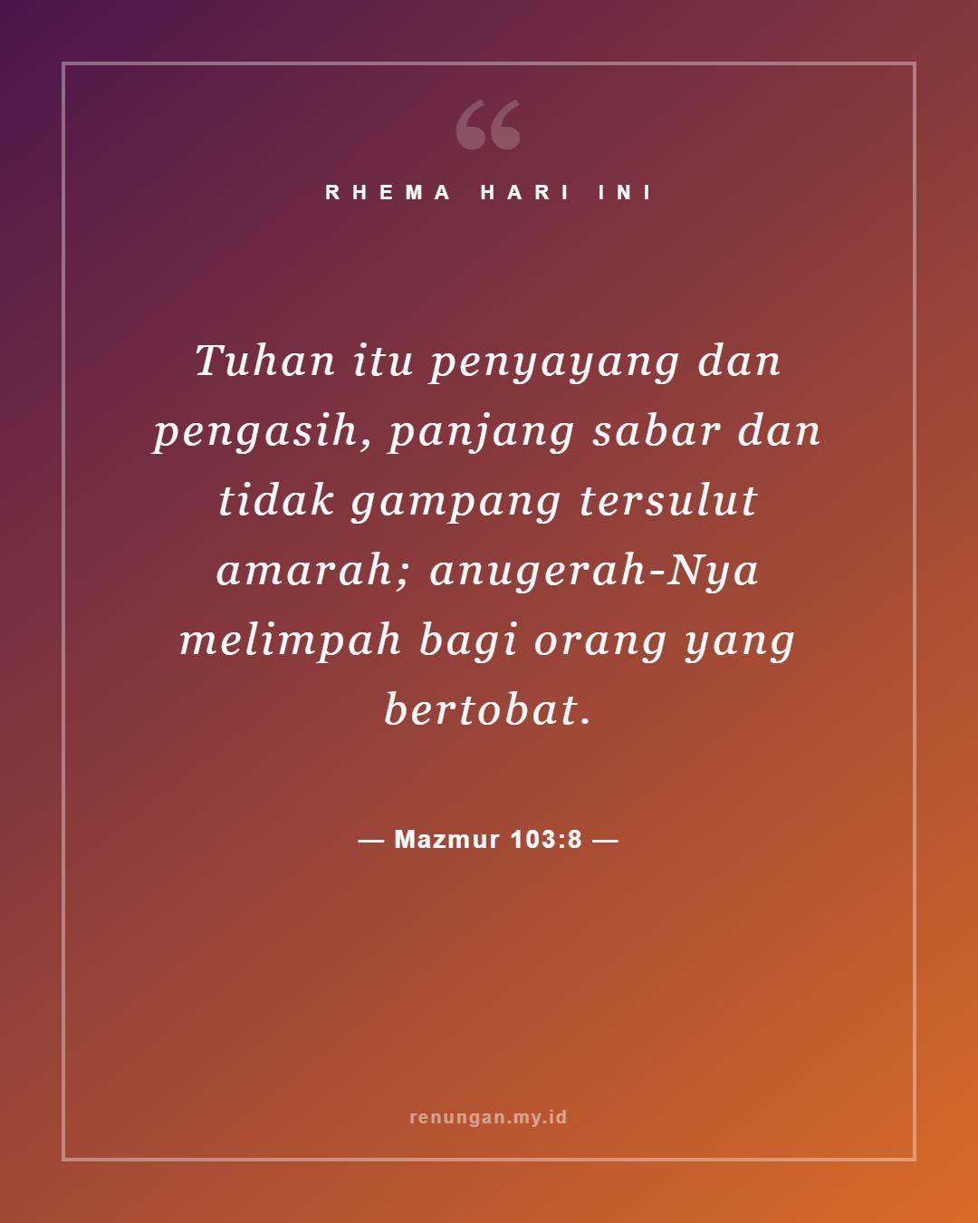 Mazmur 103:8