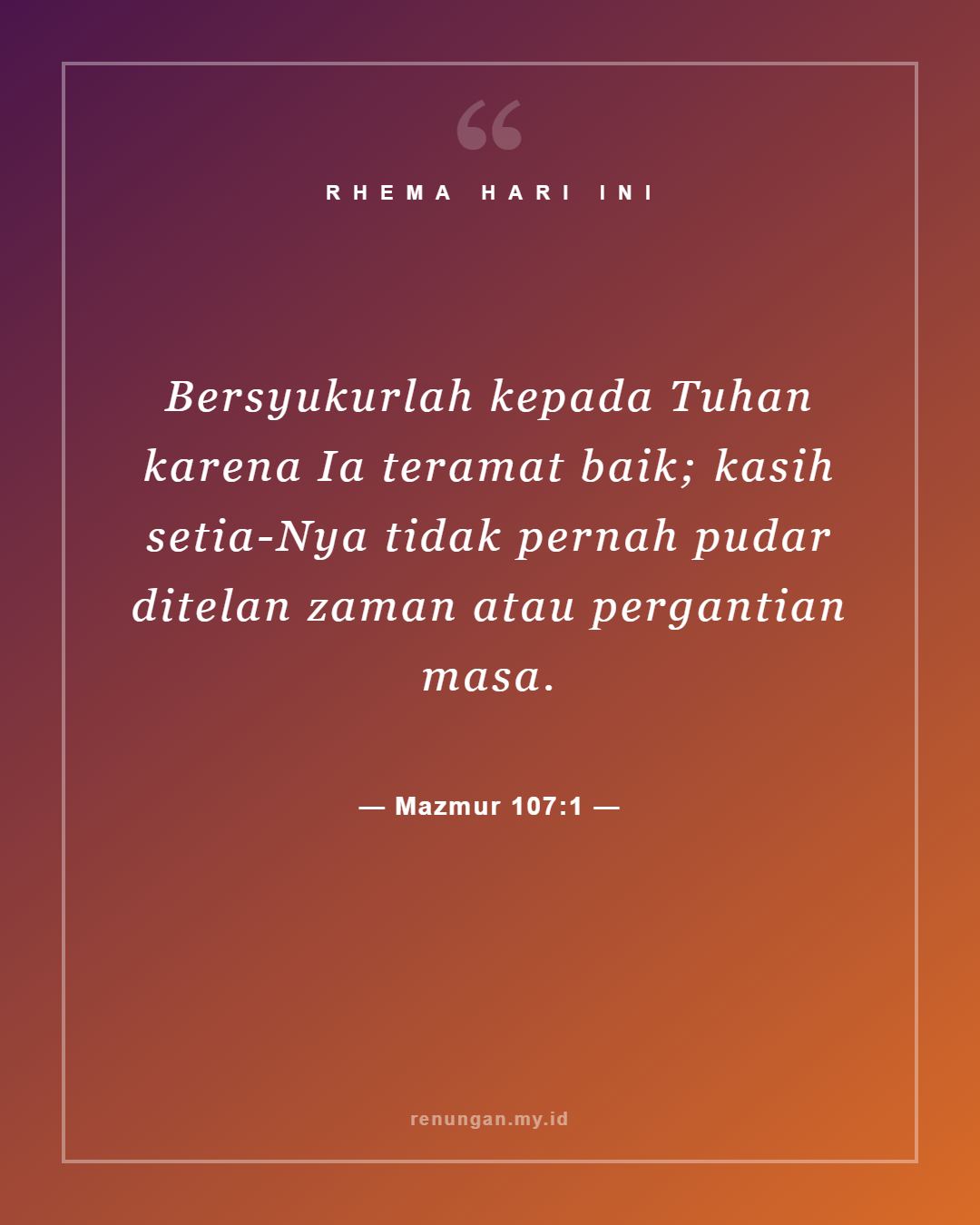 Mazmur 107:1
