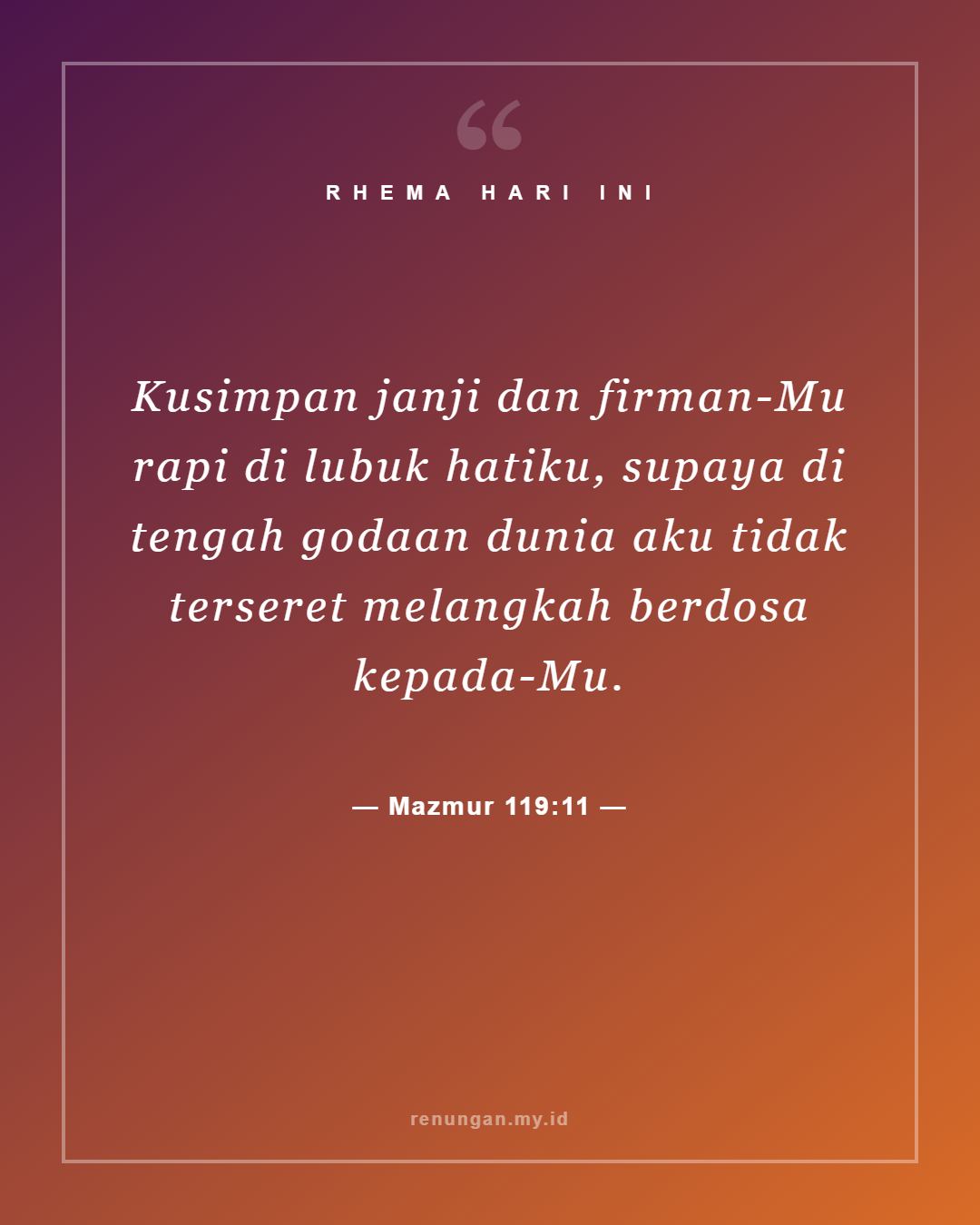 Mazmur 119:11