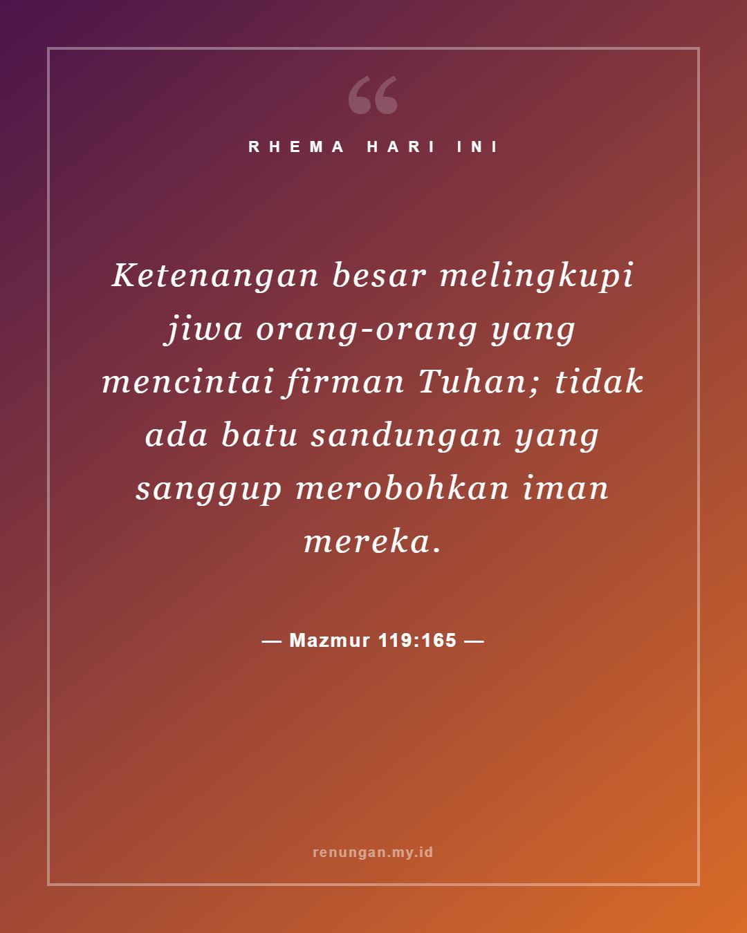 Mazmur 119:165
