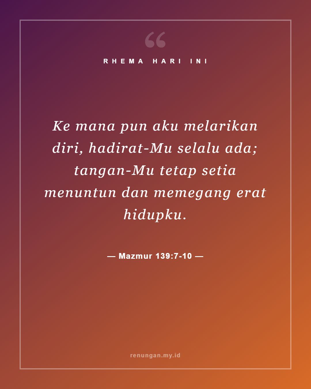 Mazmur 139:7-10