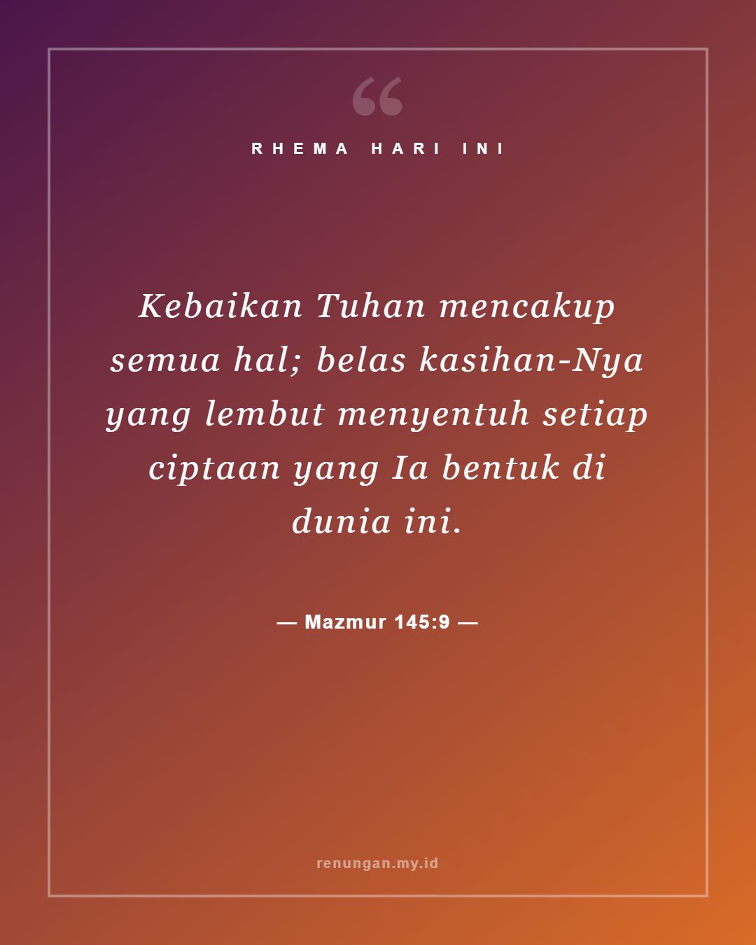 Mazmur 145:9