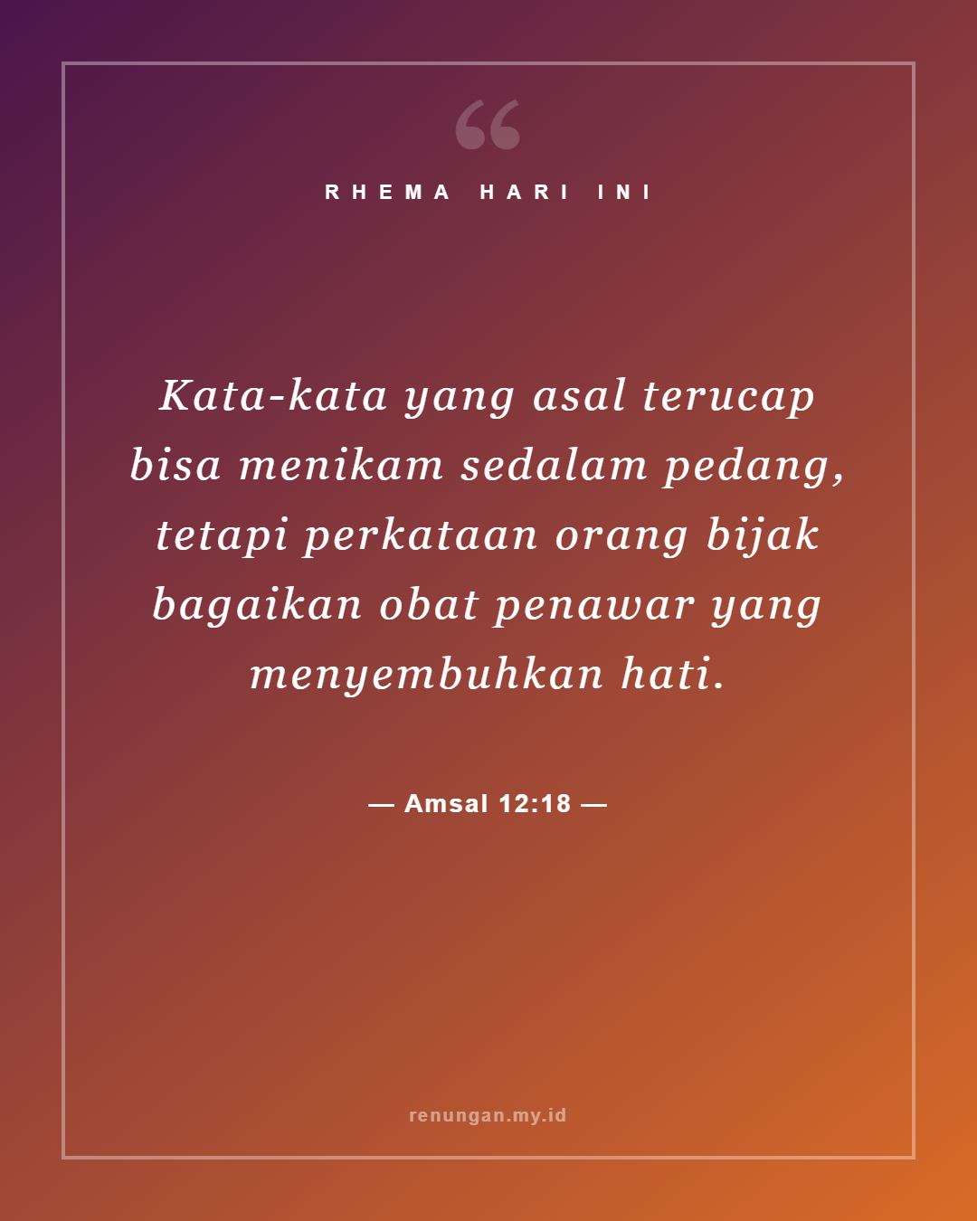 Amsal 12:18
