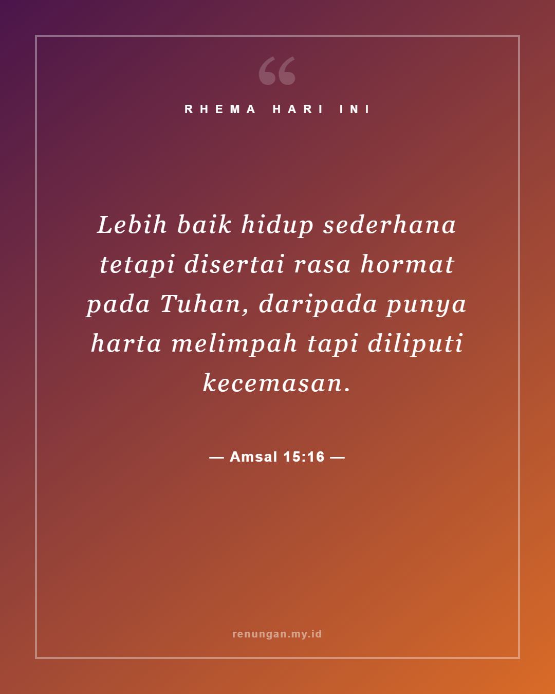 Amsal 15:16