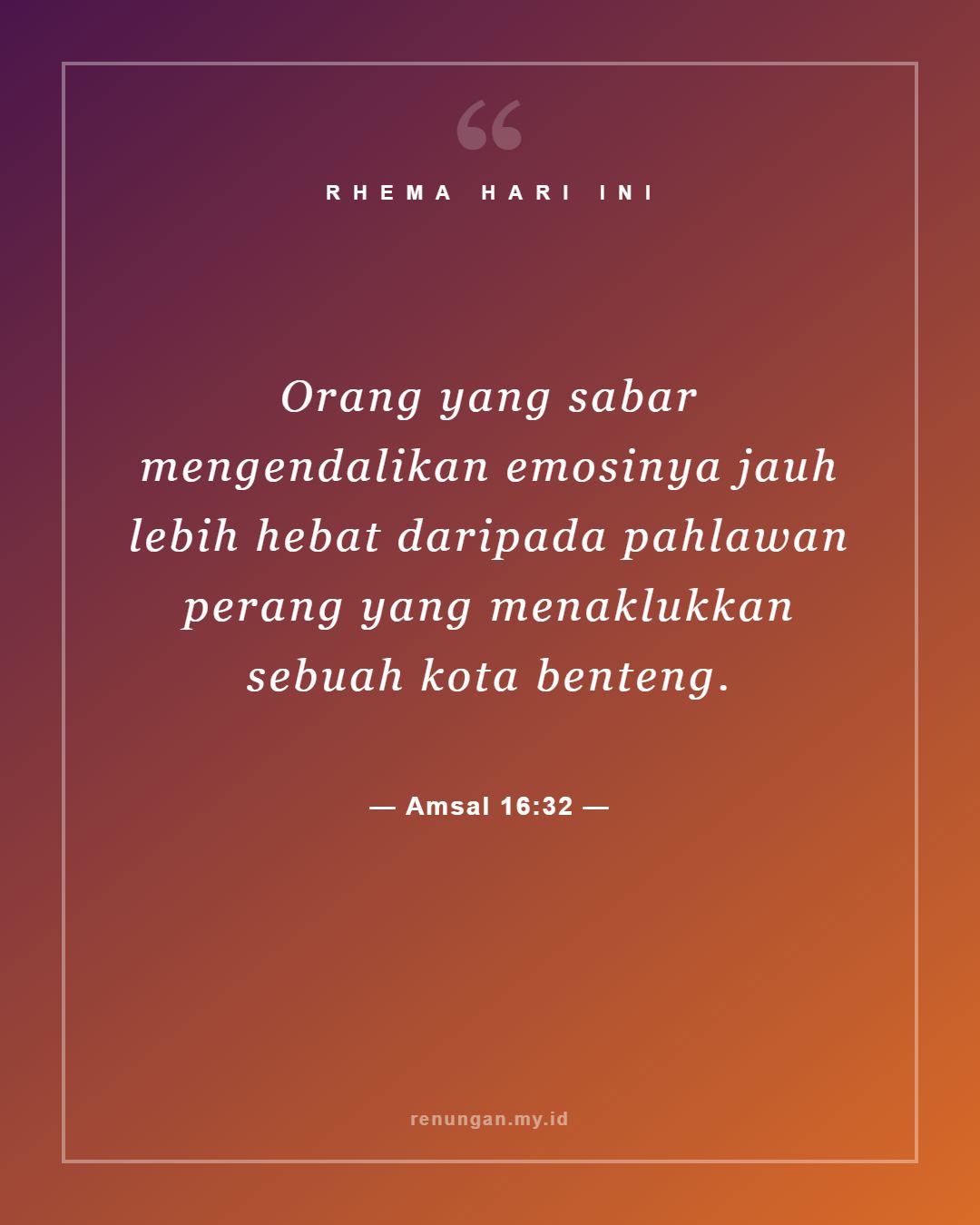 Amsal 16:32
