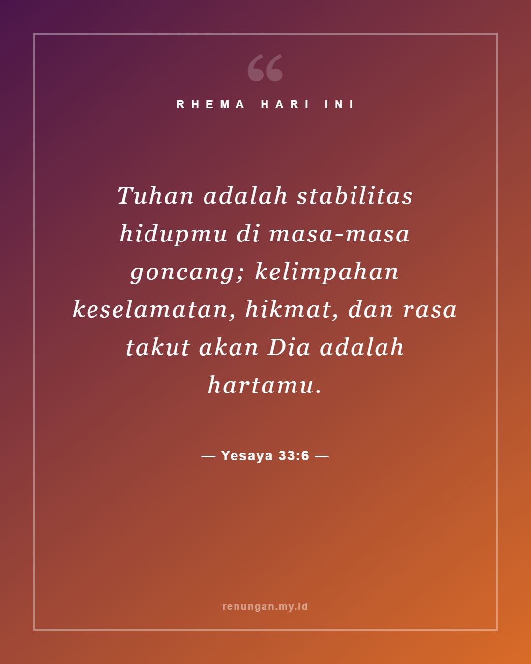 Yesaya 33:6