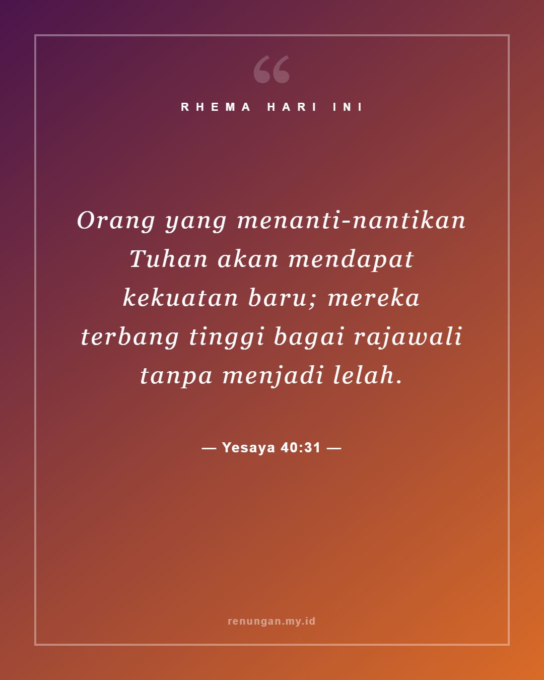 Yesaya 40:31