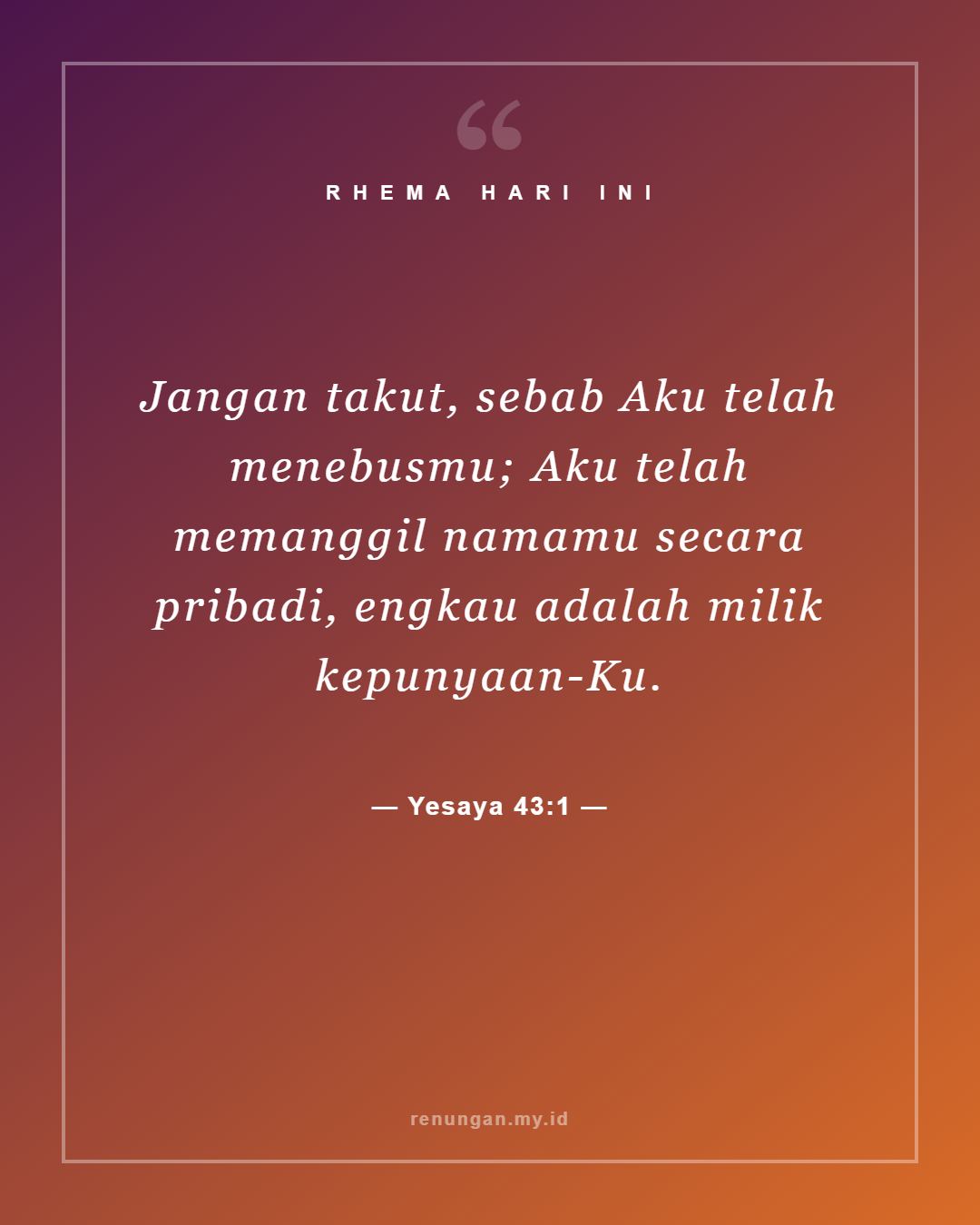 Yesaya 43:1