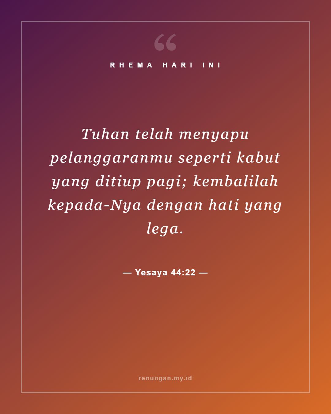 Yesaya 44:22