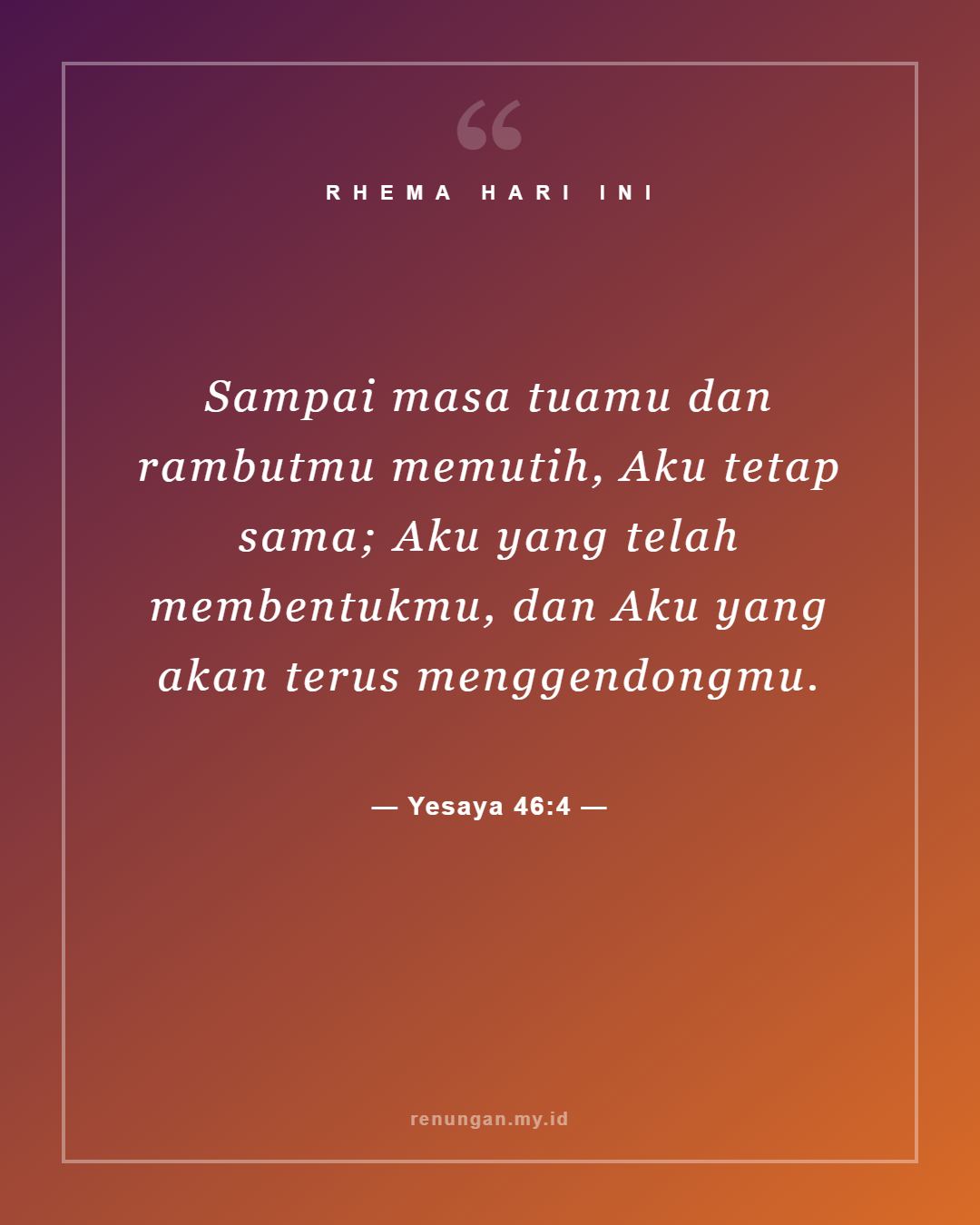 Yesaya 46:4