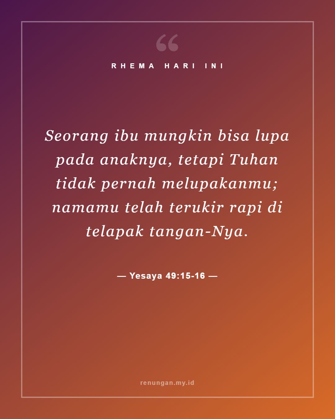 Yesaya 49:15-16