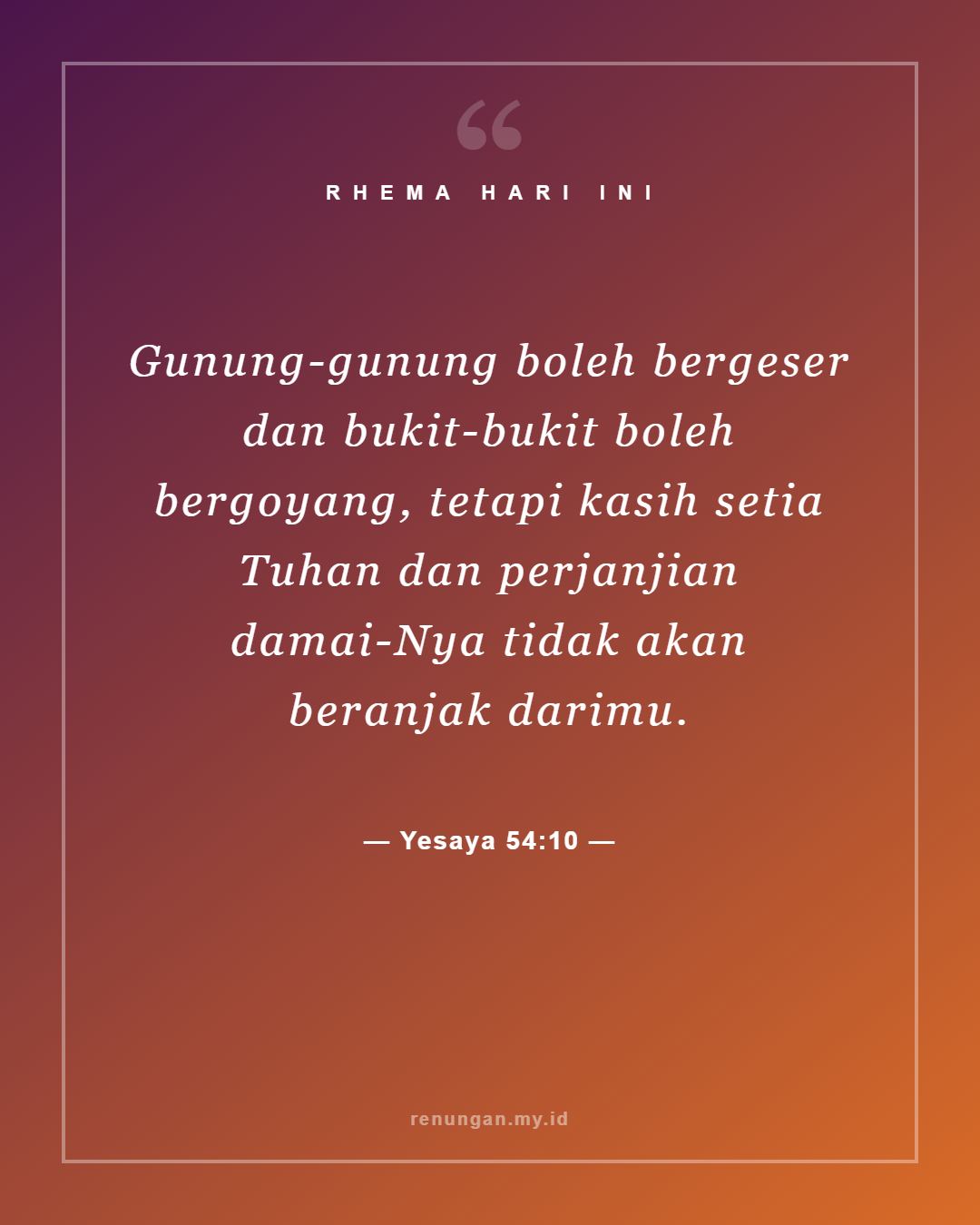 Yesaya 54:10
