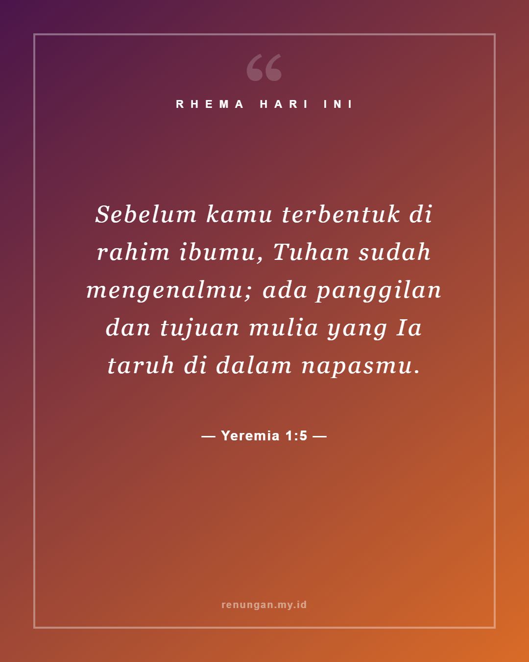 Yeremia 1:5