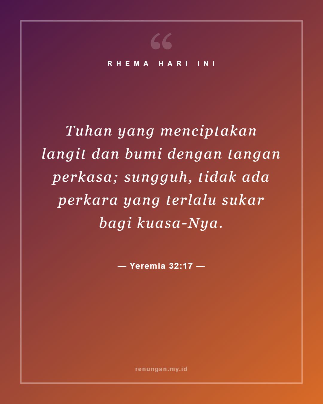 Yeremia 32:17