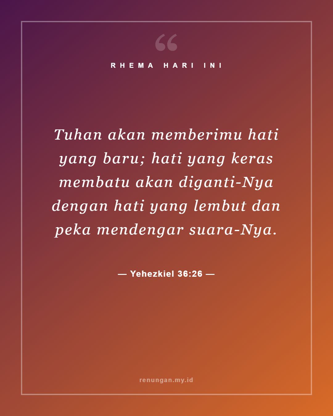 Yehezkiel 36:26