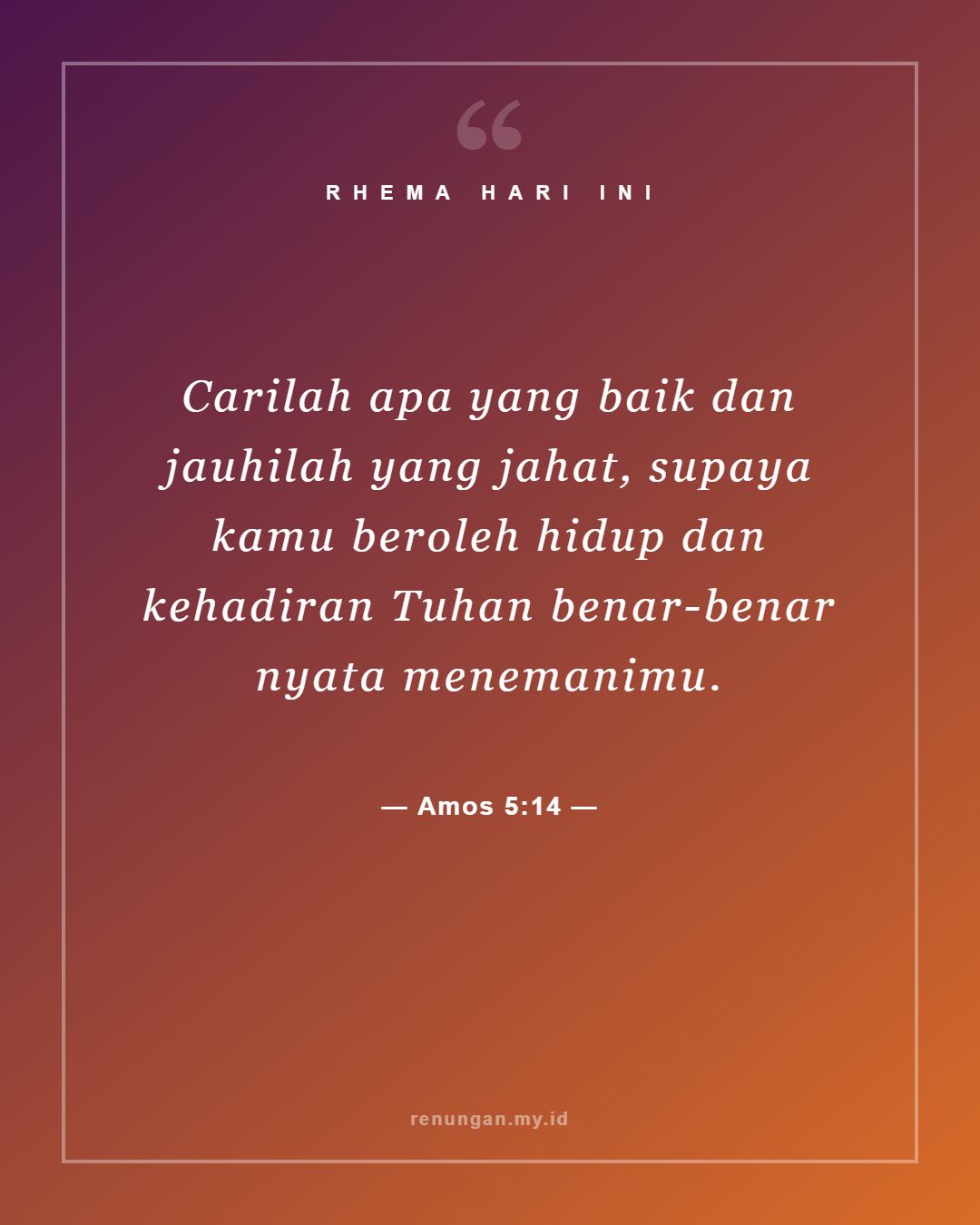 Amos 5:14