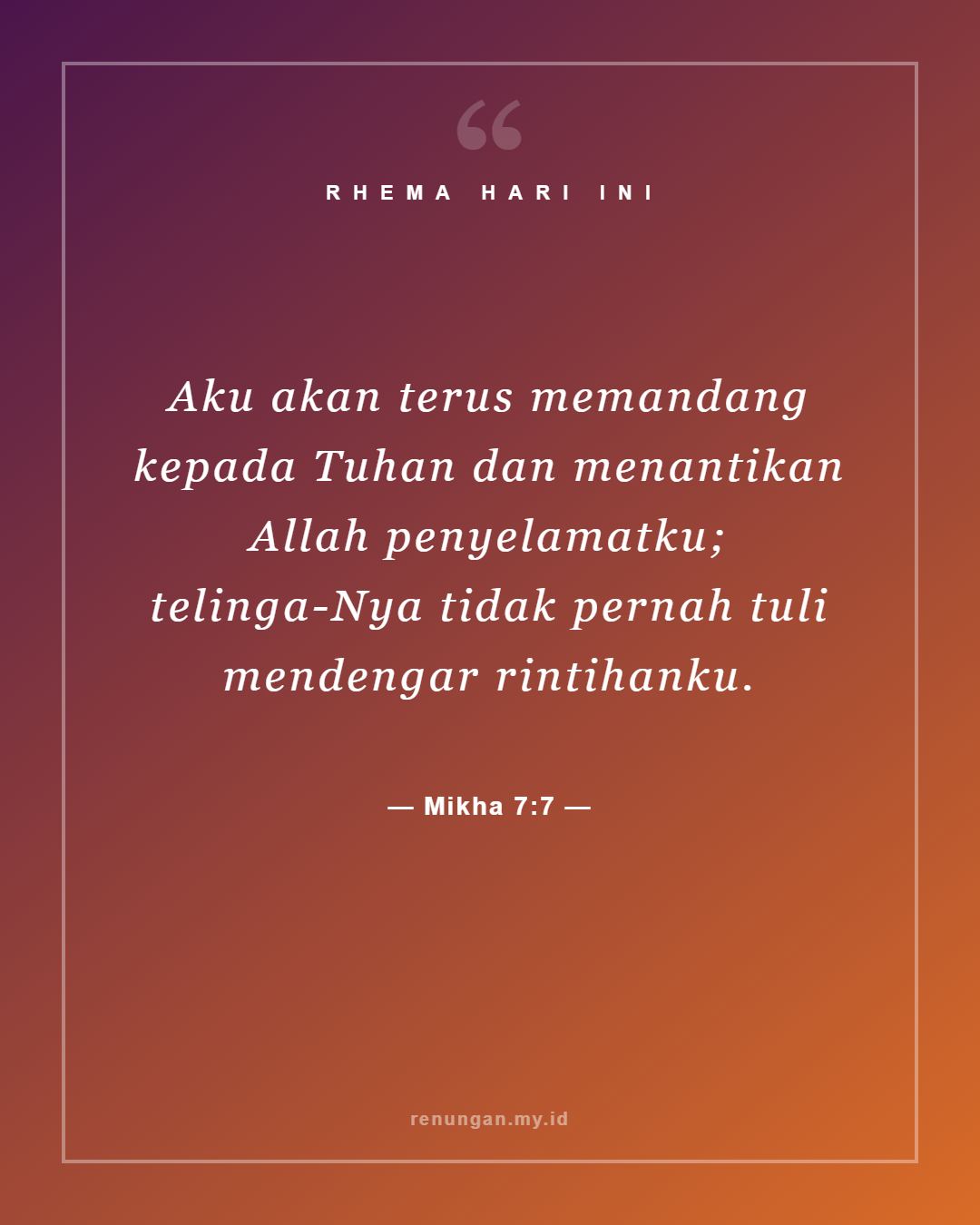 Mikha 7:7