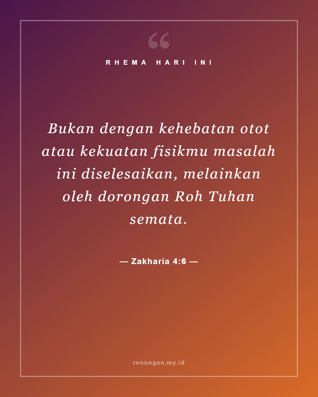 Zakharia 4:6