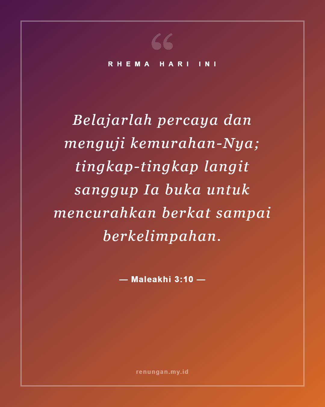 Maleakhi 3:10