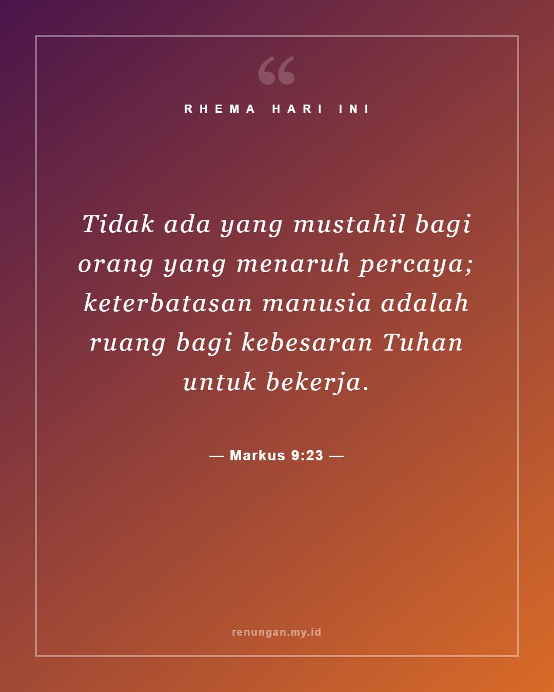 Markus 9:23