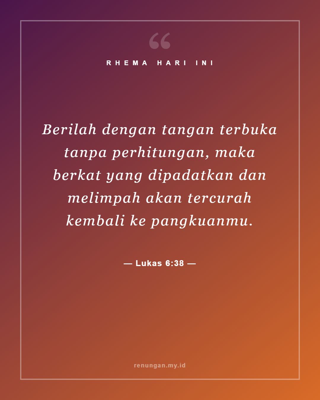 Lukas 6:38