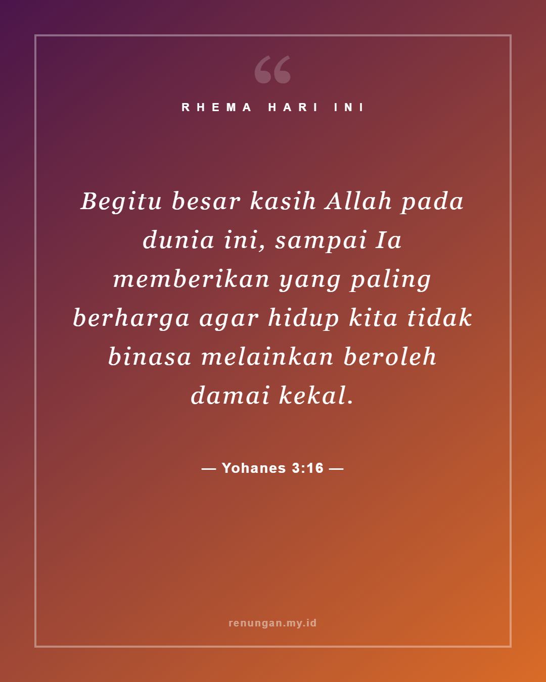 Yohanes 3:16