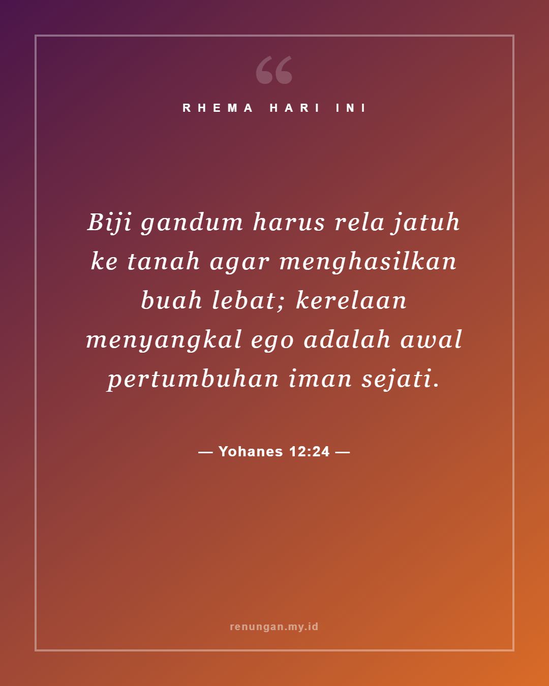 Yohanes 12:24