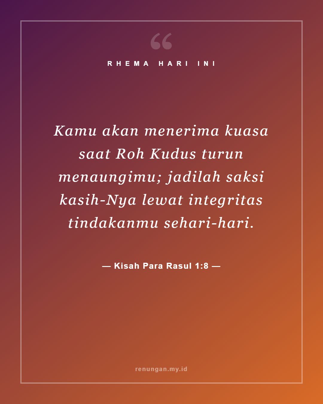 Kisah Para Rasul 1:8