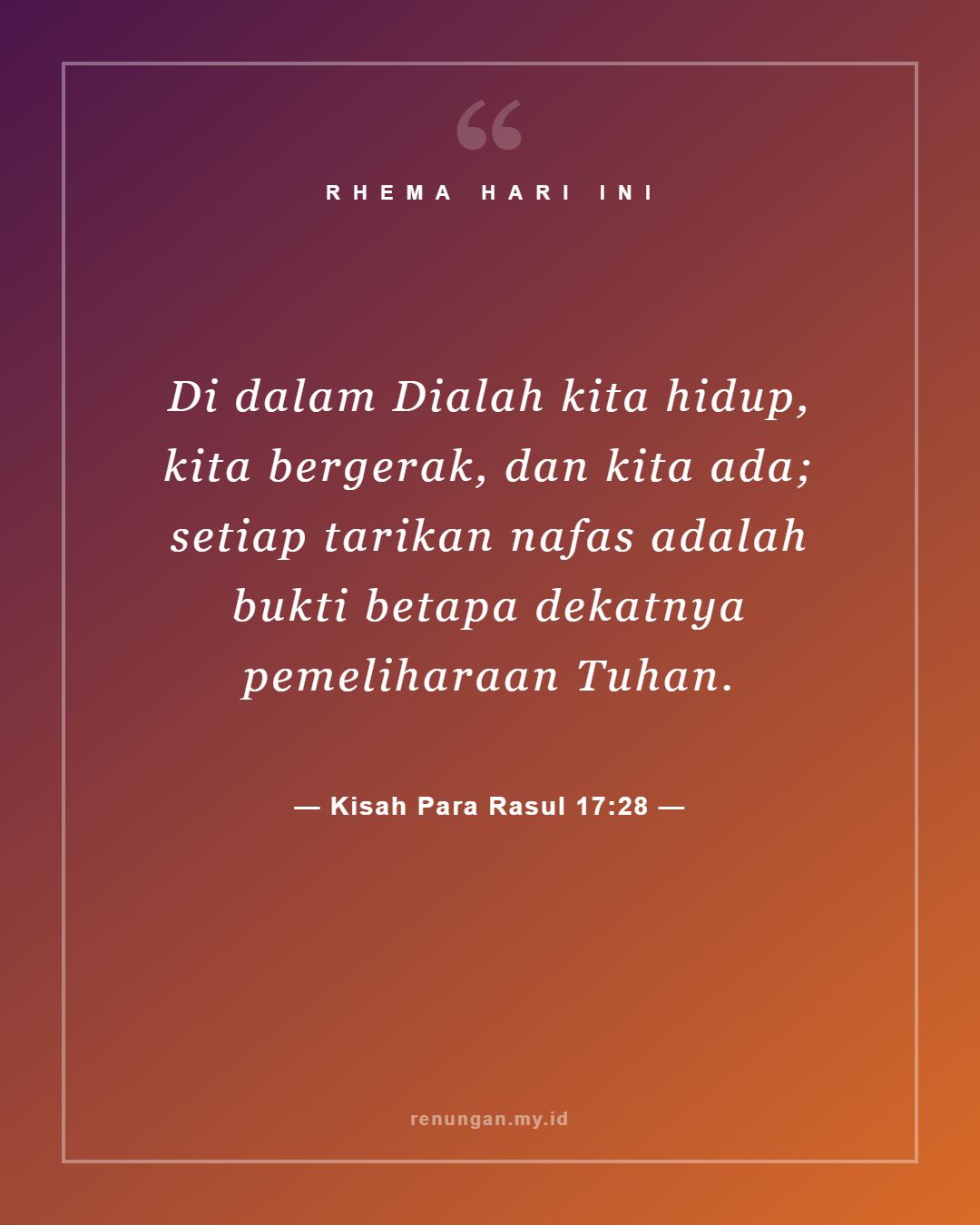 Kisah Para Rasul 17:28