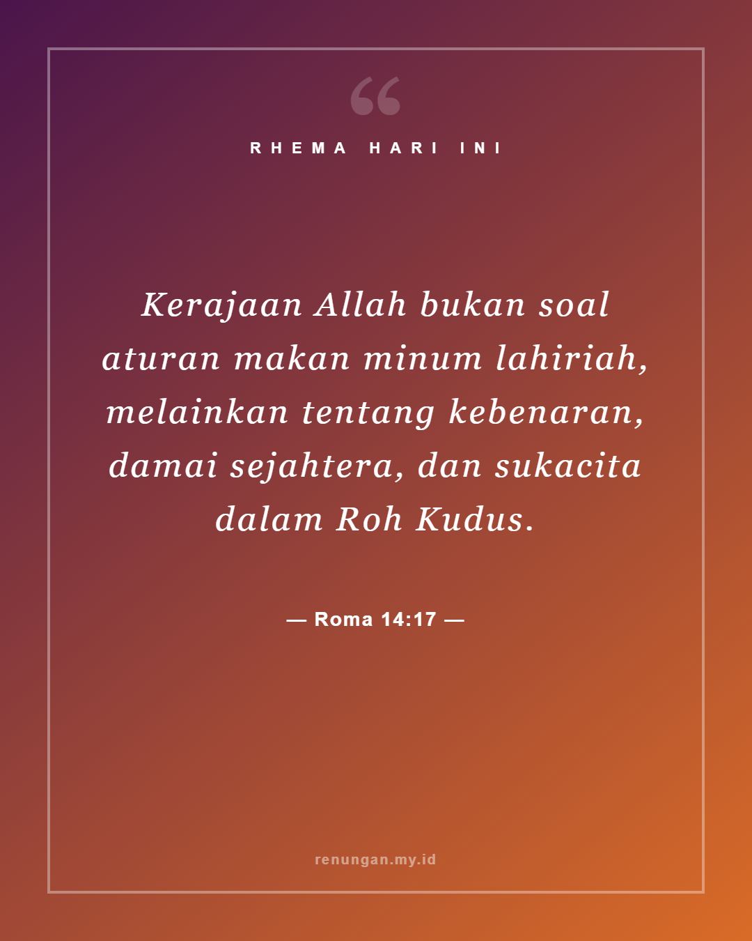 Roma 14:17