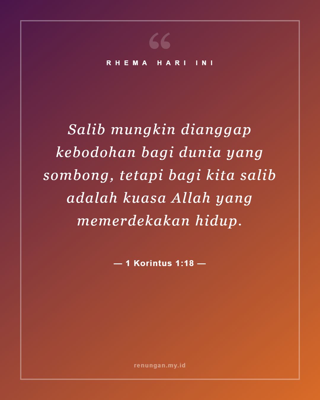 1 Korintus 1:18