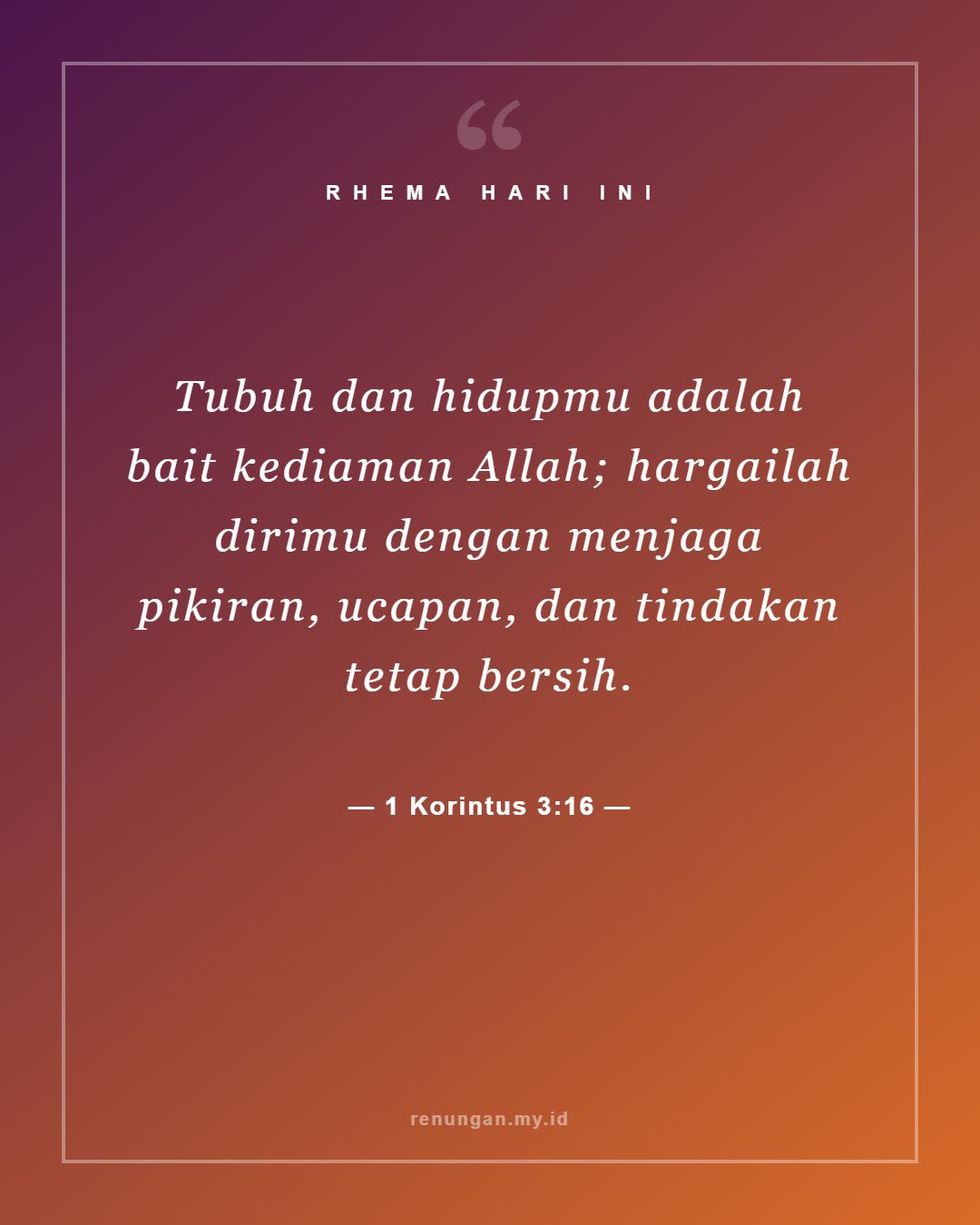 1 Korintus 3:16