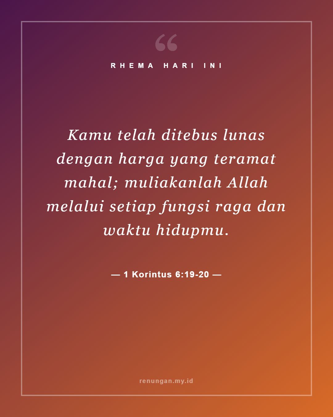 1 Korintus 6:19-20