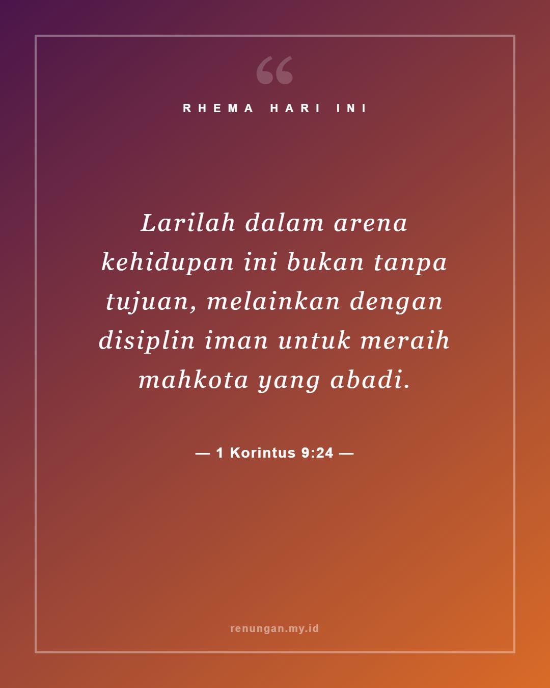 1 Korintus 9:24