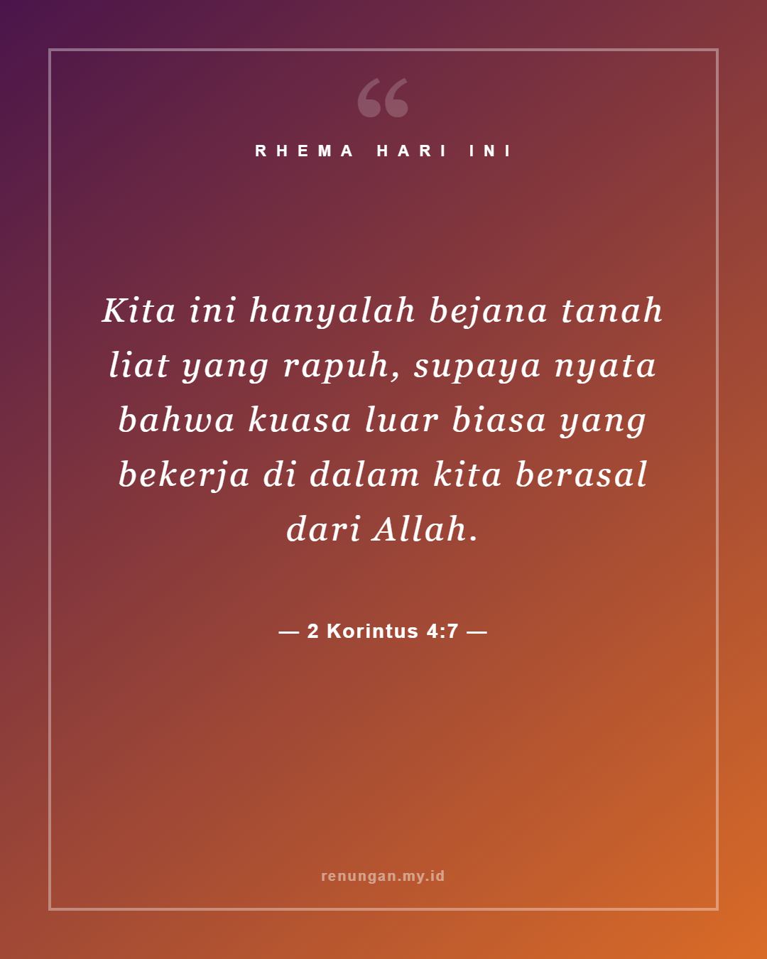 2 Korintus 4:7