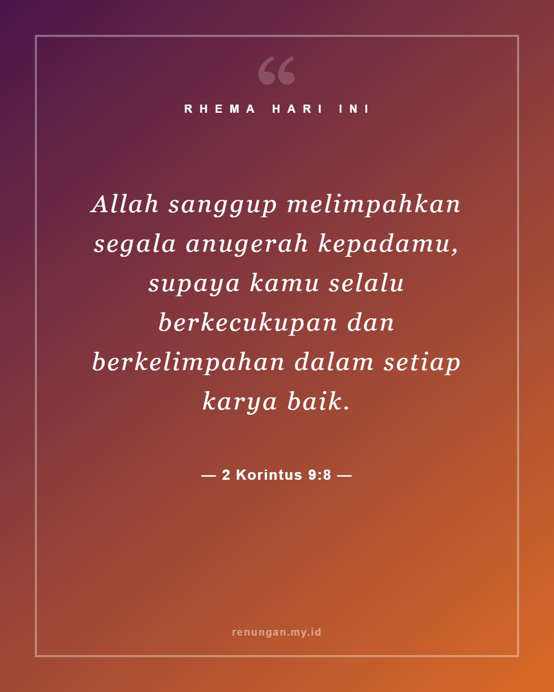 2 Korintus 9:8
