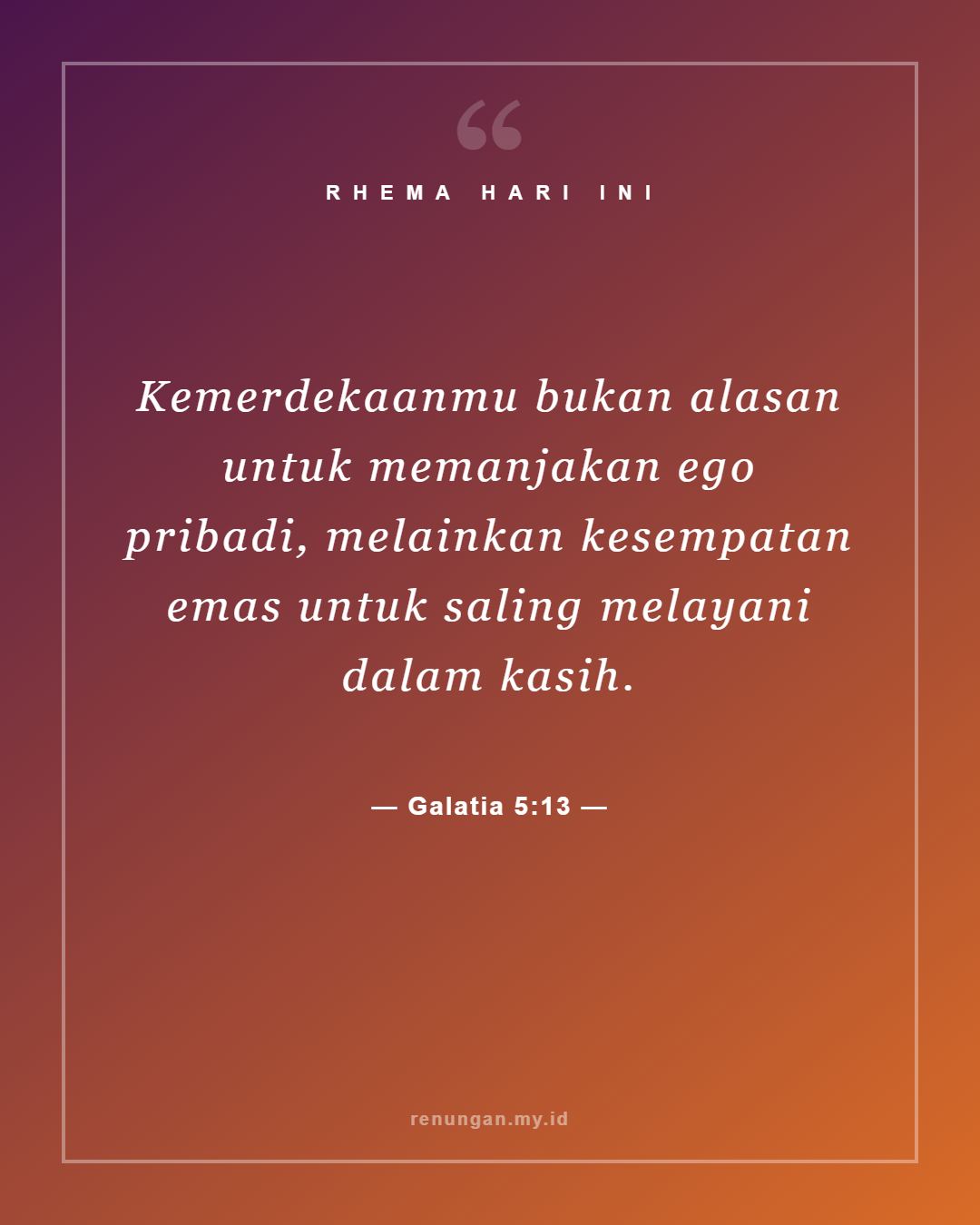 Galatia 5:13