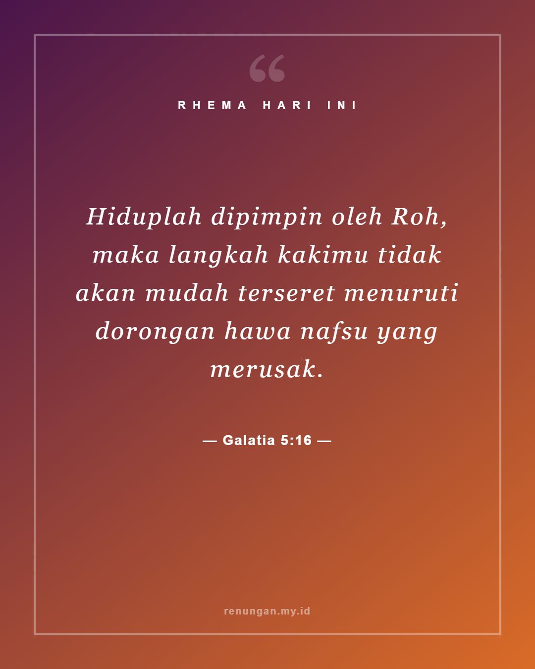 Galatia 5:16