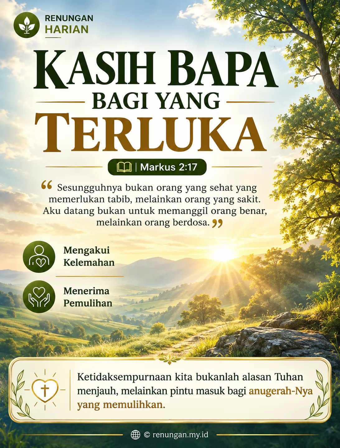 KASIH BAPA BAGI YANG TERLUKA