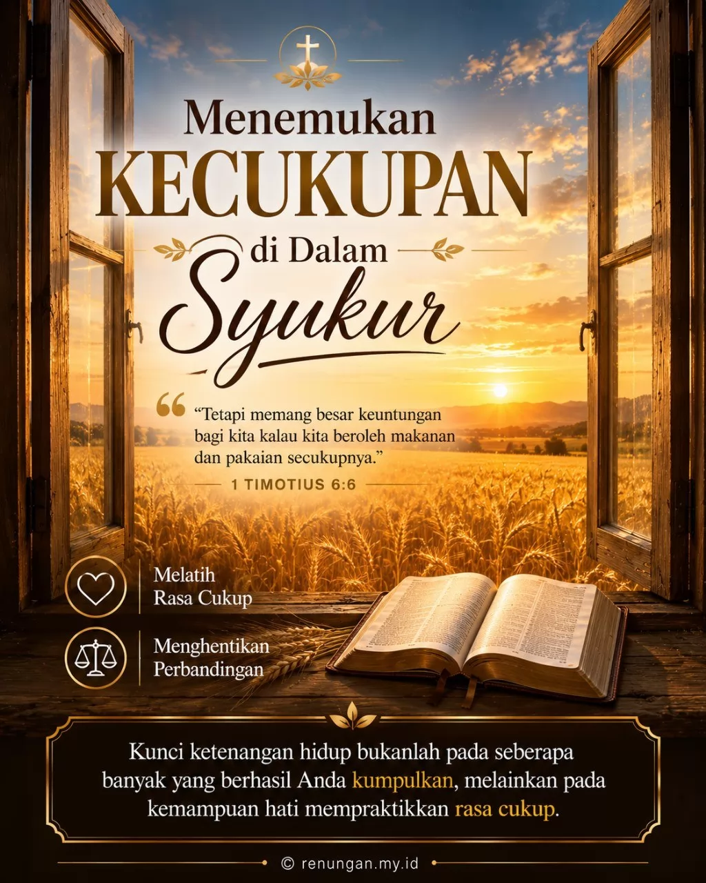MENEMUKAN KECUKUPAN DI DALAM SYUKUR