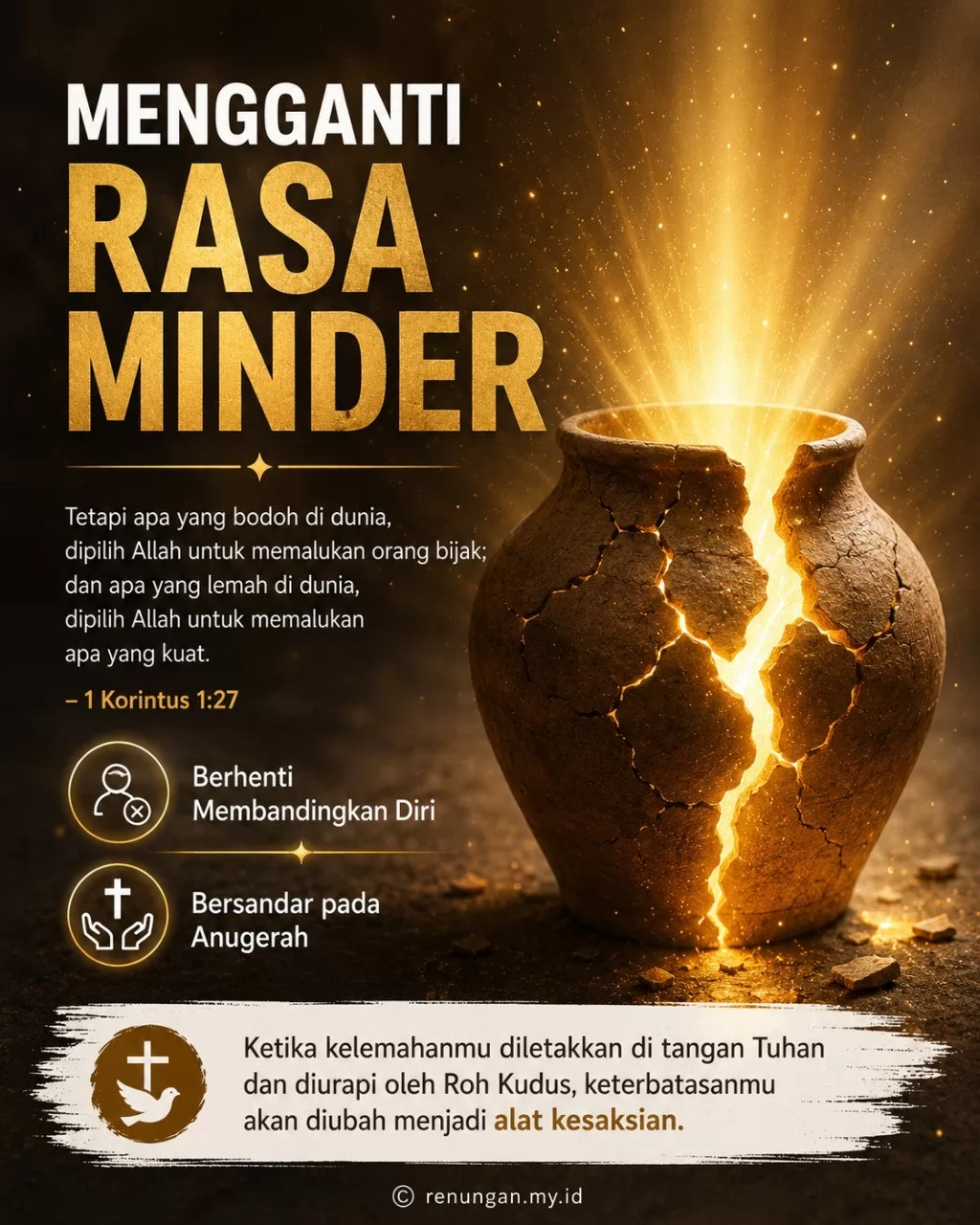 MENGGANTI RASA MINDER DENGAN KESADARAN AKAN URIPAN TUHAN