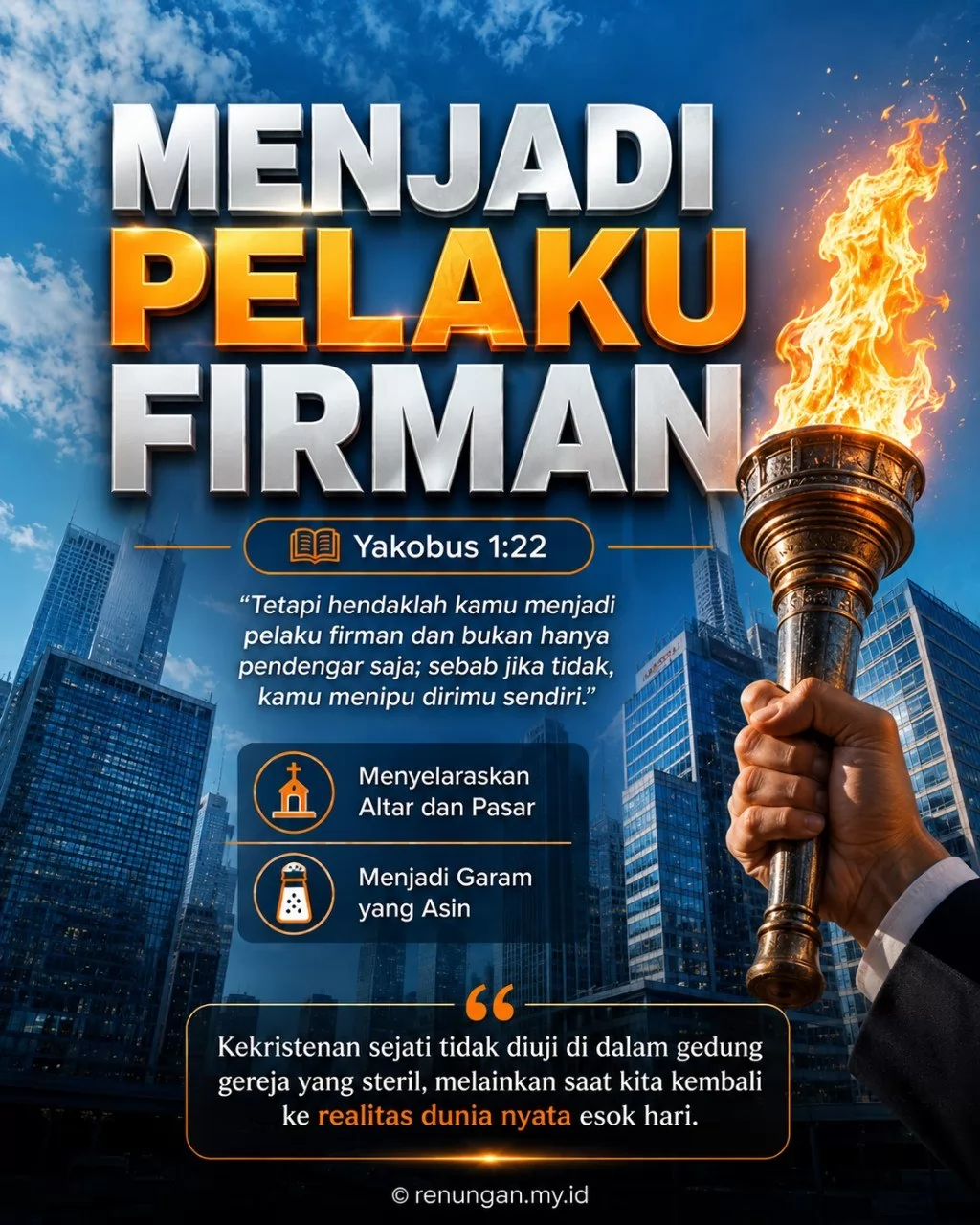 MENJADI PELAKU FIRMAN DI TENGAH REALITAS DUNIA NYATA