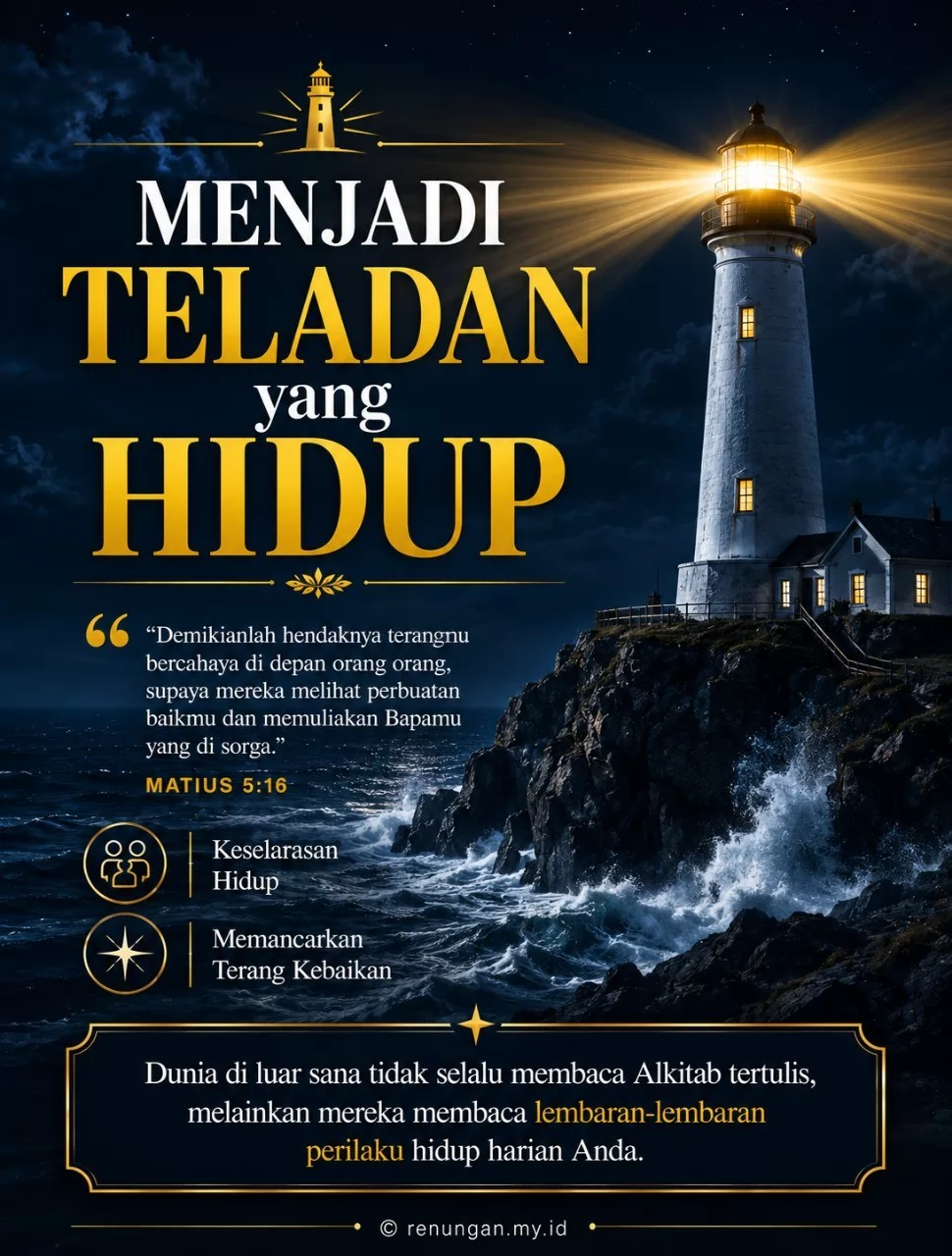 MENJADI TELADAN YANG HIDUP
